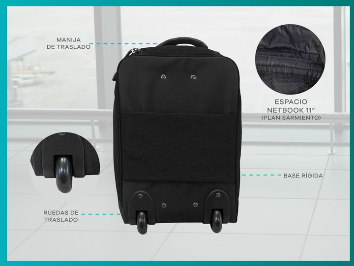 Mochila Escolar con carrito nivel inicial de escuela y jardín - Vista 6