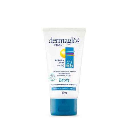 Dermaglos Protector Solar Fps65 Bebés +6 Piel Sensible 50gr