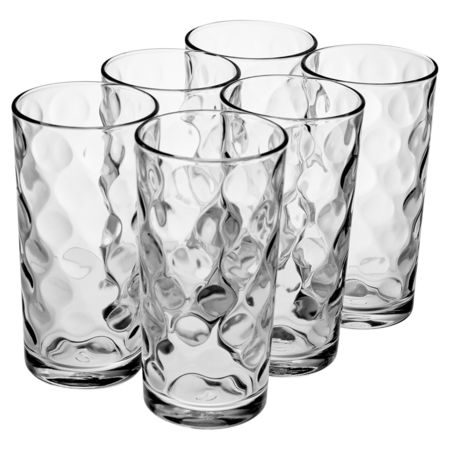 Set X 6 Vasos Vidrio Agua Tragos Pasabahce Space