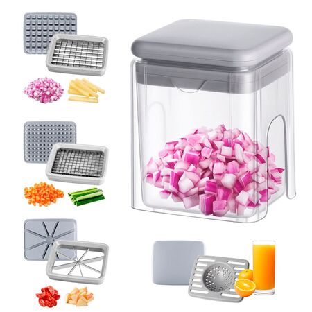 Cortador de Verduras a Presión Cuk by Gadnic Picador multifuncional Acero Inoxidable