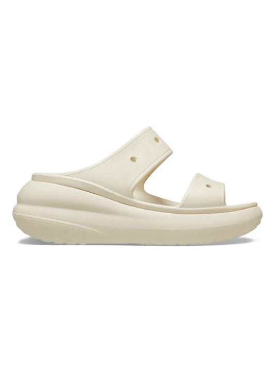 Sandalias Crocs Classic Crush Unisex Moda Beige - Vista 1