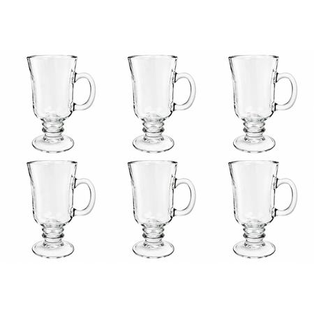 Set x6 Jarros Cafe Mug Capuchino Irish Coffee