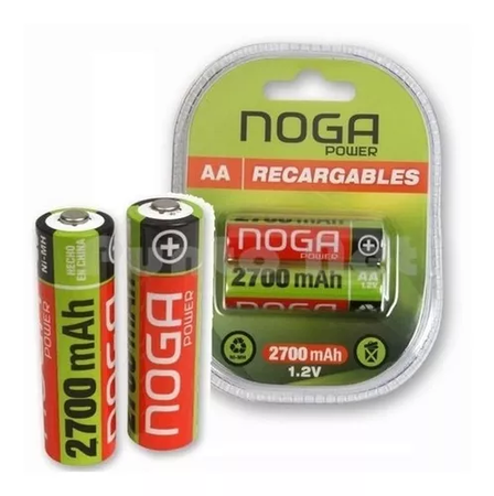 Set X 2 Pilas Recargables Aa (NP-AAM 2.9B)