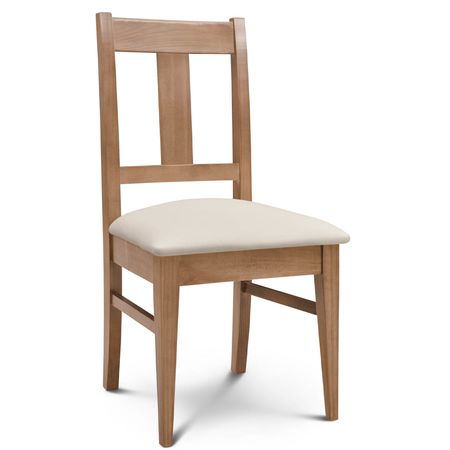 Silla de Comedor Euro lustre Abedul Tapizado Inka Natural Espacity