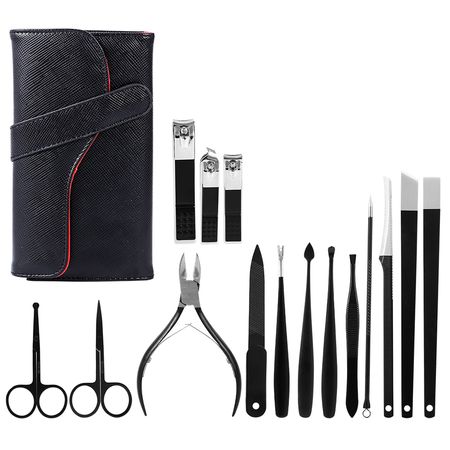 Set de Uñas x15 Piezas Gadnic Manicura Pedicura Acero Inoxidable