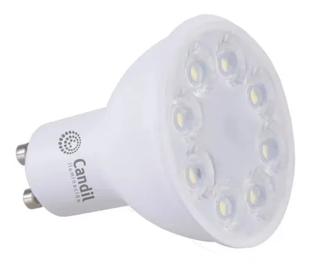 Lampara Dicroica Led Candil 7w 100° Dimerizable Gu10 220v Frio