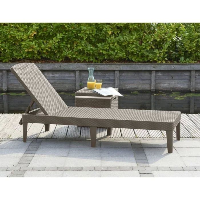 Reposera Camastro Keter Rattan Jaipur Cappuccino - Vista 3