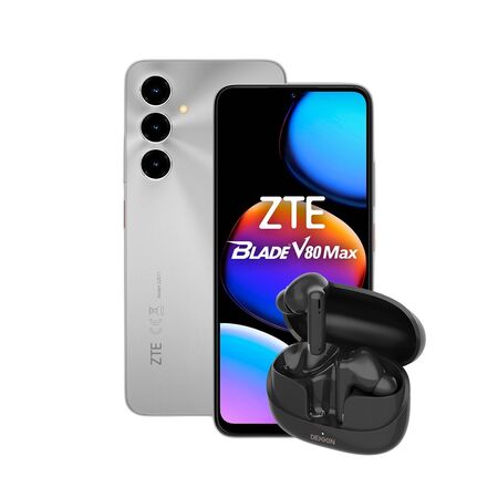 Combo ZTE V80 Max 4+256GB Silver + Auricular Dekkin TWS