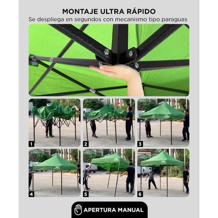 Gazebo Sin Paredes Gadnic 2x2 mts Impermeable