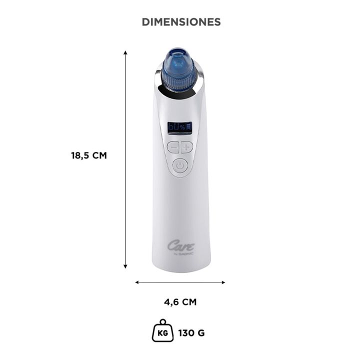 Limpiador Facial Care By Gadnic BF3078 Removedor de Puntos Negros 5 Velocidades - Vista 6