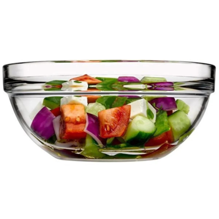 Bowl Ensaladera Compotera Recipiente Vidrio 22 cm Pasabahce