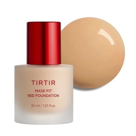 TIRTIR Mask Fit Red Foundation 27N Camel | Base Líquida K-Beauty Tono Medio Oscuro