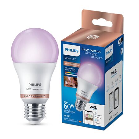 Lampara Led Inteligente Philips Wifi Smart Color E27 