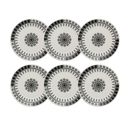SET X 6 PLATOS POSTRE 18CM FOLK OXFORD