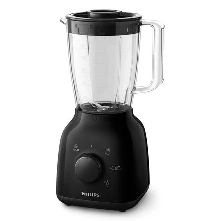 Licuadora Philips 500w 1.5L Jarra Plastica 3 Velocidades Negra HR2126/90