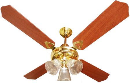 Ventilador De Techo AUVENT V3041 Oro 90W Con Luz