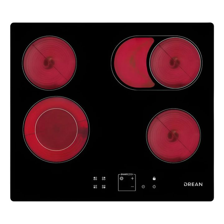 Anafe Electrico De Empotrar Vitroceramico Drean Aedr60cnv Negro - Vista 1