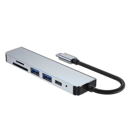 HUB USB TIPO C DE 6 PUERTOS USB GRN-HB6BX-100 (8287)