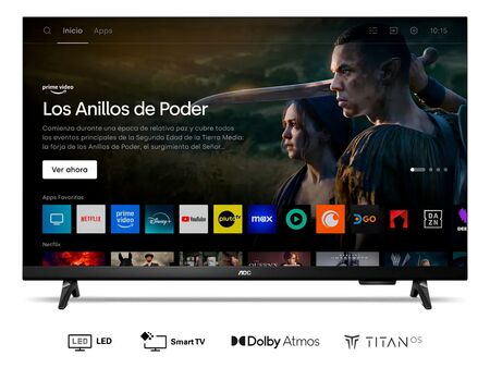 Televisor Smart Tv Aoc Hd 32 Pulgadas Titan Os Negro