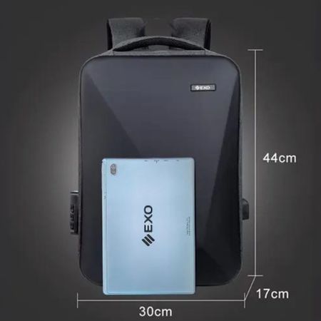 Mochila EXO TechGuard X7 PortaNotebook Antirrobo - Puerto USB y Candado