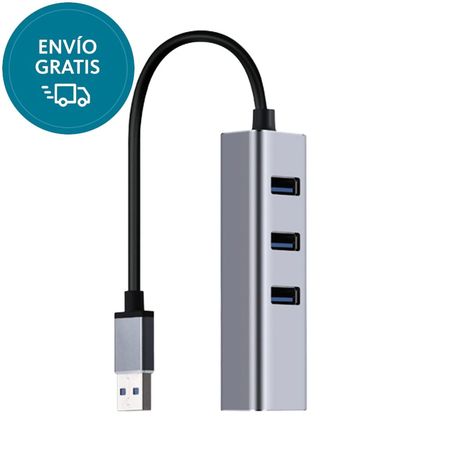 Adaptador Hub Usb A Red Rj45 Ethernet 1000mbps + 3 Usb 3.0
