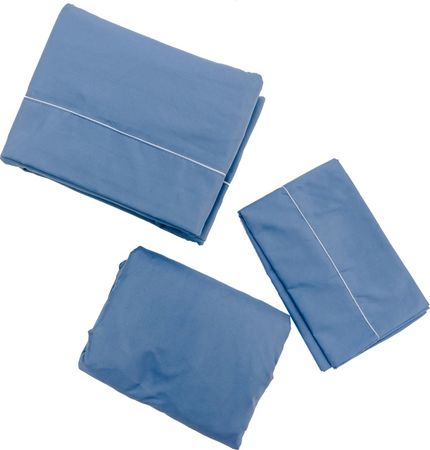 Juego De Sabanas Premium Fp Home King Size Azulino