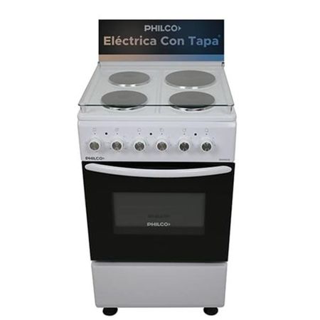 Cocina Philco PHCE051B 50Cm Blanca Eléctrica Tapa Vidrio