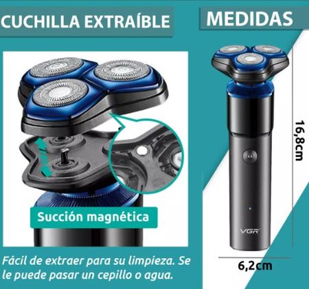 Afeitadora eléctrica Shaver Recargable inalambrica