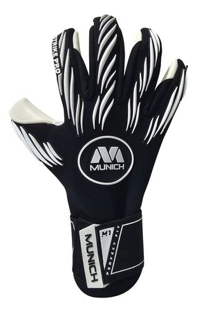 Guantes Arquero Munich Strike Pro Latex Aleman De Neoprene Negro/Blanco 8