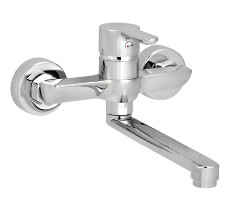 Grifería Moncomando Cocina Pared Peirano Adra 54-203 Cromo