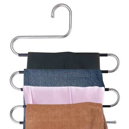 Percha Para 5 Pantalones Gadnic Metal Antideslizante 