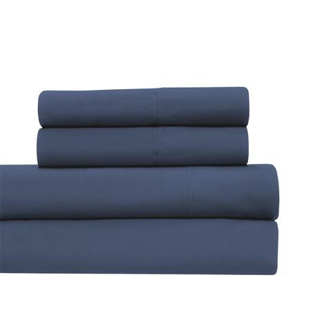 Juego De Sabanas King Size Cannon 100% Algodón Color Azul