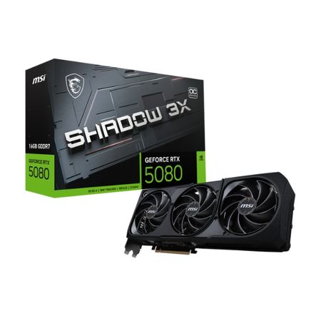 Placa de Video MSI GeForce RTX 5080 SHADOW 3X OC 16G