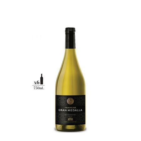 Vino Blanco Trapiche Gran Medalla Chardonnay Caja x 6