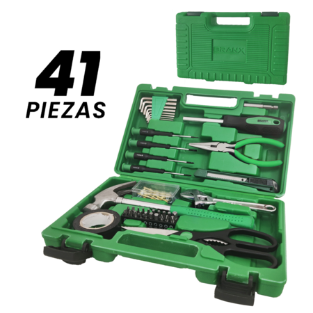 Set Juego Herramientas Maletin Branx 41pzas B200