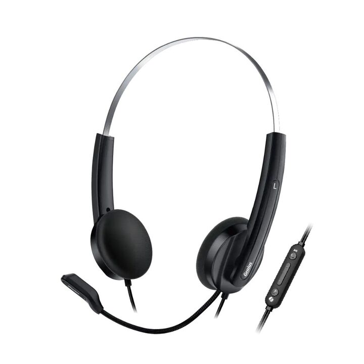 Auriculares + Mic GENIUS HS-220U USB-C 2.4MT - Vista 2