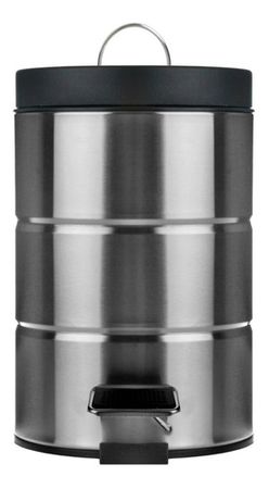 Cesto Tacho Basura 12 Litros C/ Pedal Acero Inoxidable Aston