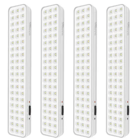 Kit x4 Luz de Emergencia Gadnic Tools L60 60 Led Alta Luminosidad 6500K