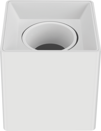 Plafon Cuadrado Dicroica Axe1 Material Pc Gu10 96 X 96 X 100 Mm Blanco