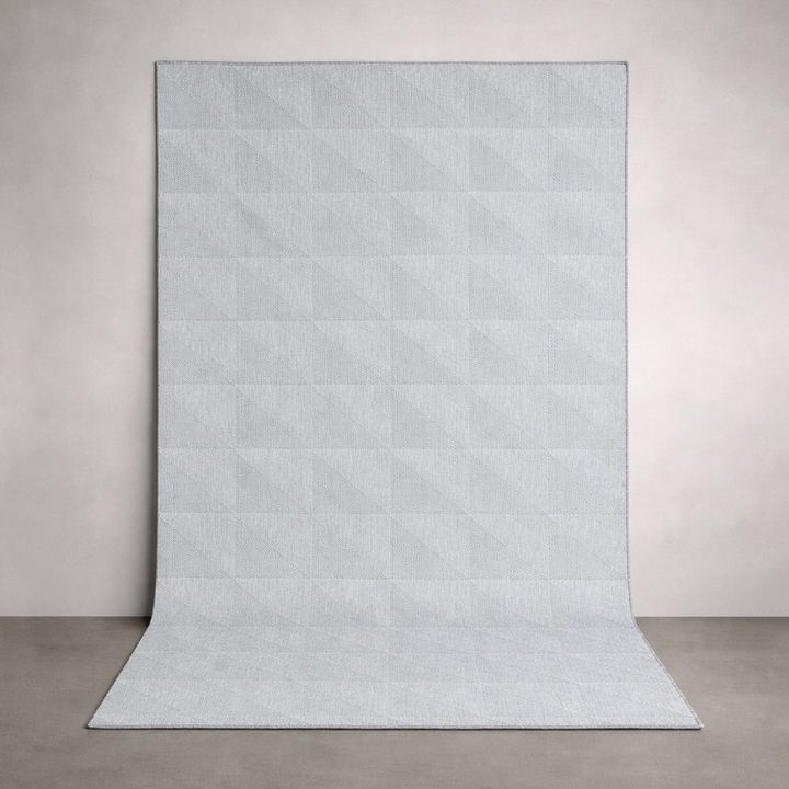 Alfombra simil Yute Cuadrado Grey - 160x250 cm - Vista 4