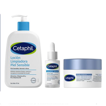 Cetaphil Rutina Facial Hidratante y Reparadora 3 unidades