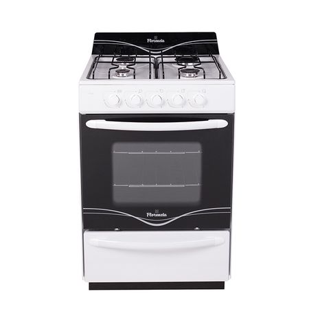 Cocina Florencia Blanca 56cm 4 Hornallas Fácil limpieza