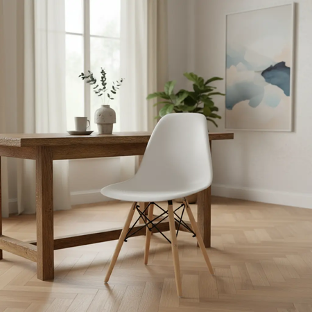 silla eames blanca