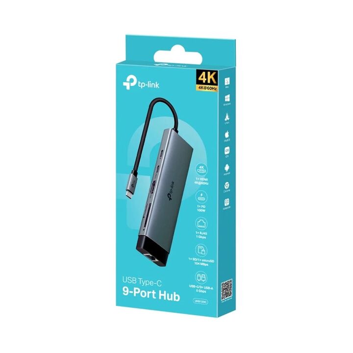 Hub Tp-Link Uh9120C USB Tipo-C 9 En 1 - Vista 1