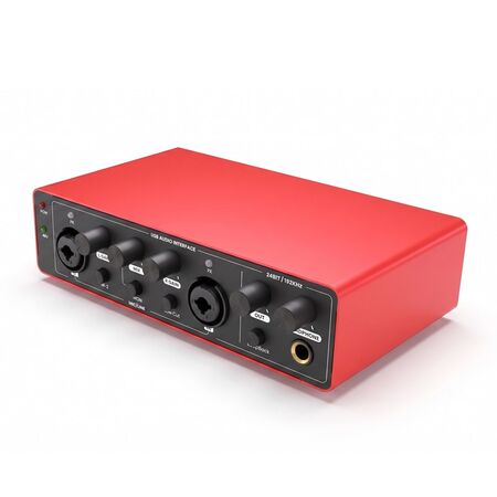 Interfaz De Audio Gadnic 24Bit 192kHz Phantom Power +48V Grabación Profesional Para Streaming