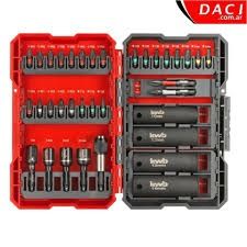 Kit Einhell 35 Piezas Puntas y Accesorios con Llaves de Vaso
