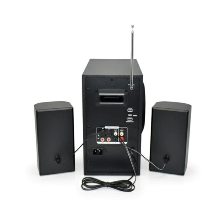 PARLANTE NISUTA MULTIMEDIA 2.1 CON LUZ RGB 15W (C:NEGRO NSPAM21L) - Vista 3