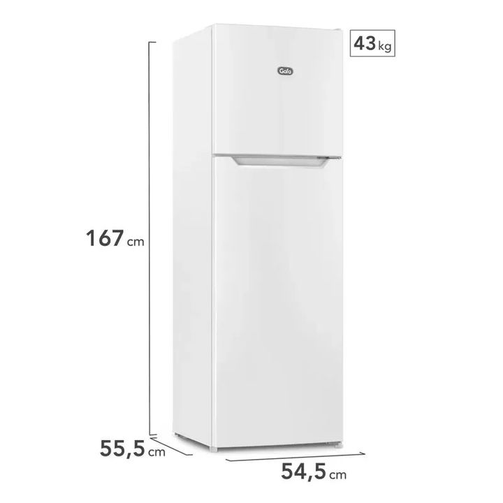 Heladera GAFA HGNF251B no frost 262 litros inverter blanca - Vista 4