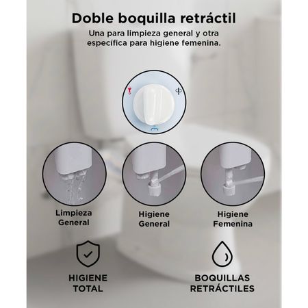 Bidet Para Inodoro Gadnic Agua Fria/caliente 