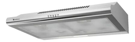 Purificador Extractor De Aire Steel Home Plateada 2 Motores Plateado